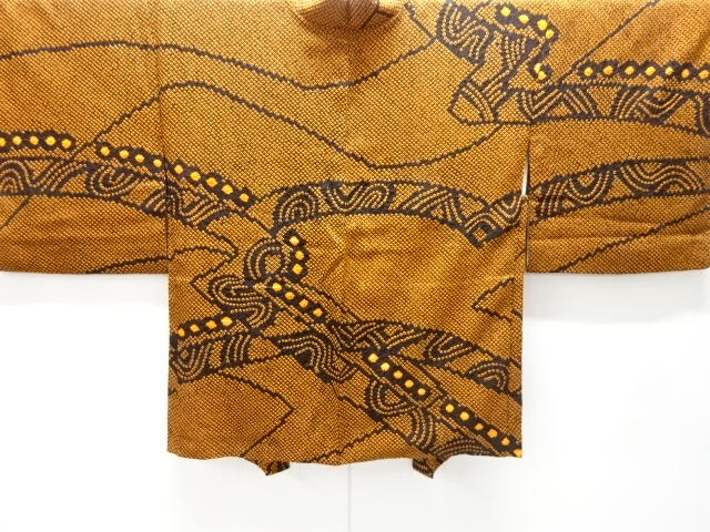 未使用品　本総絞り　抽象模様絵羽織